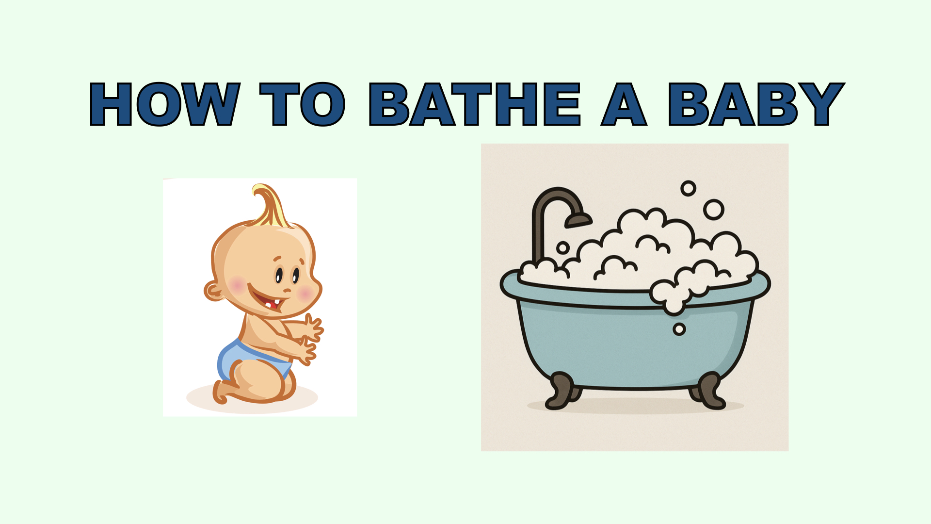 🛁Bathing a Newborn at Home: Step-by-Step Instructions for New Parents